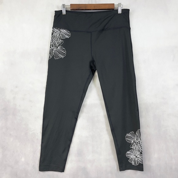 Calvin Klein Women Leggings XL Activewear Athleisure Yoga Gym Workout Stretch - Picture 1 of 10